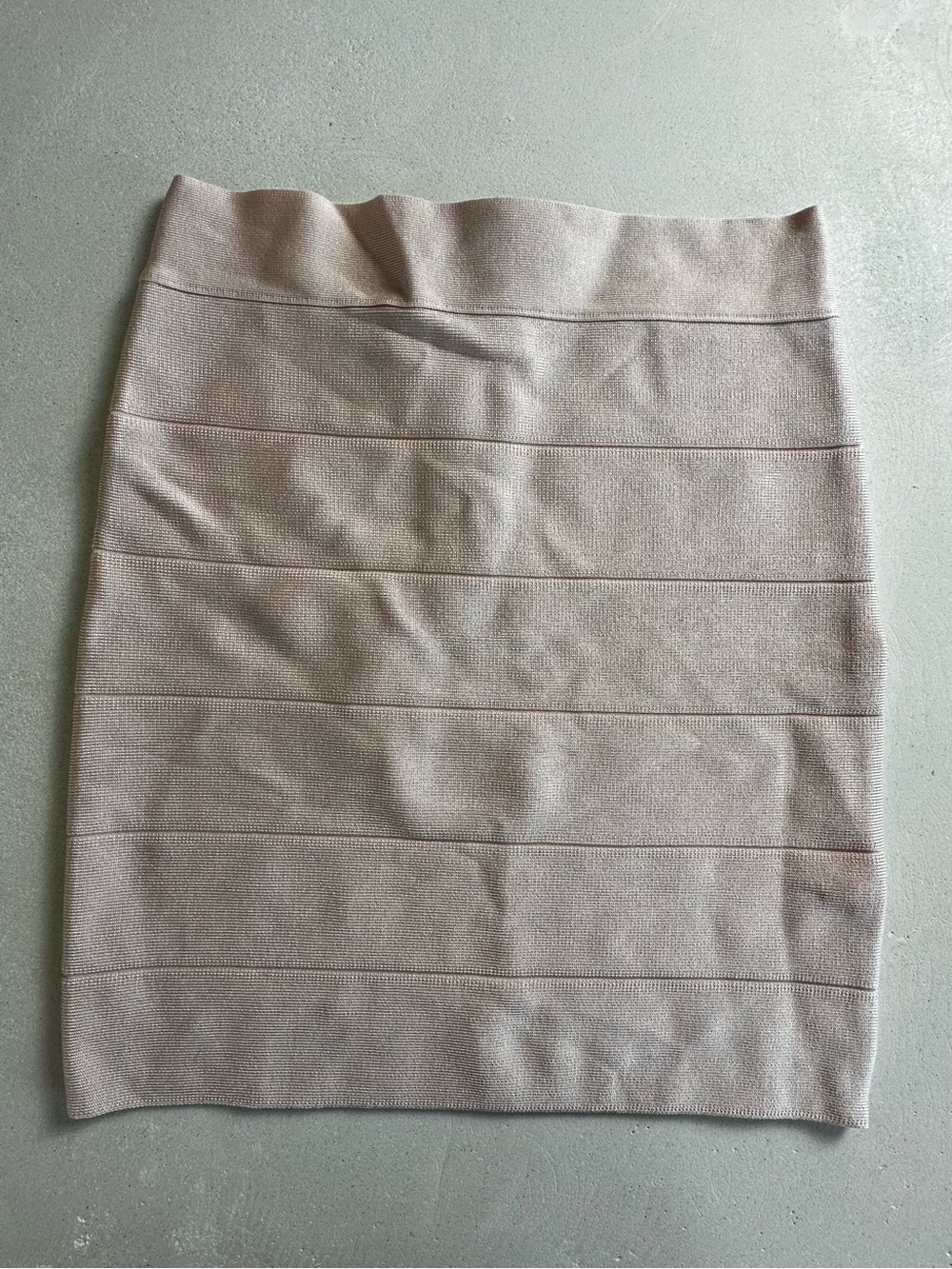Authentic bebe Neutral Pink Bandage Skirt